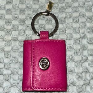 Pink photo keychain